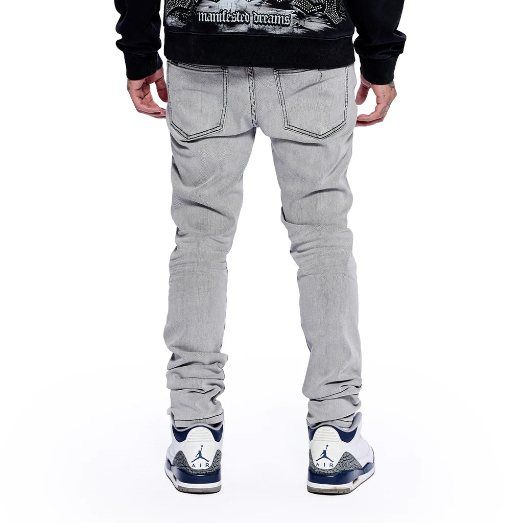 RVR "CORE" ICE GREY SKINNY DENIM