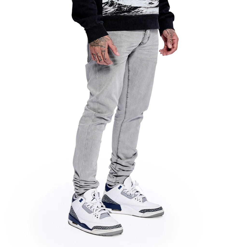 RVR "CORE" ICE GREY SKINNY DENIM
