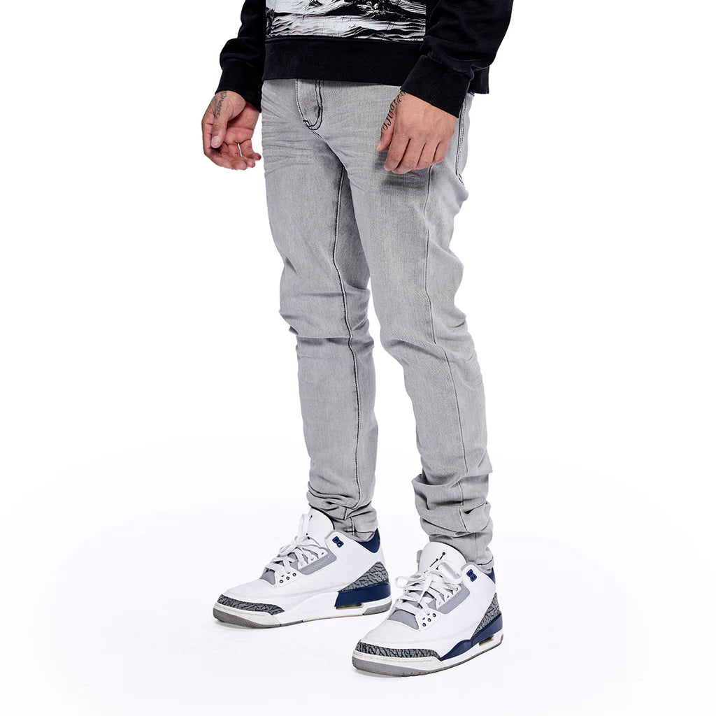 RVR "CORE" ICE GREY SKINNY DENIM