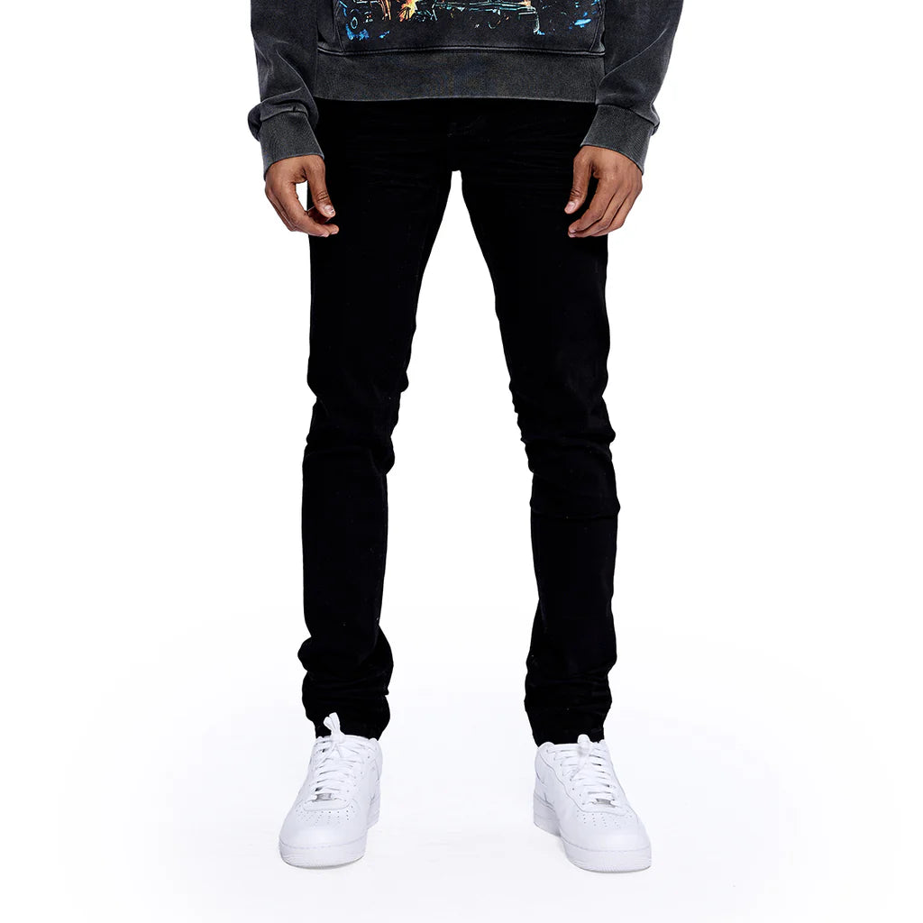 RVR "CORE" JET BLACK SKINNY DENIM (JF-02)