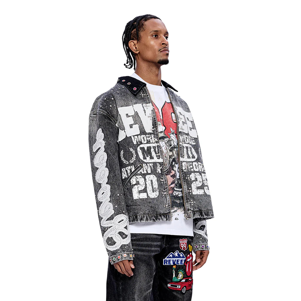 RVR "LEGACY" GREY DENIM JACKET