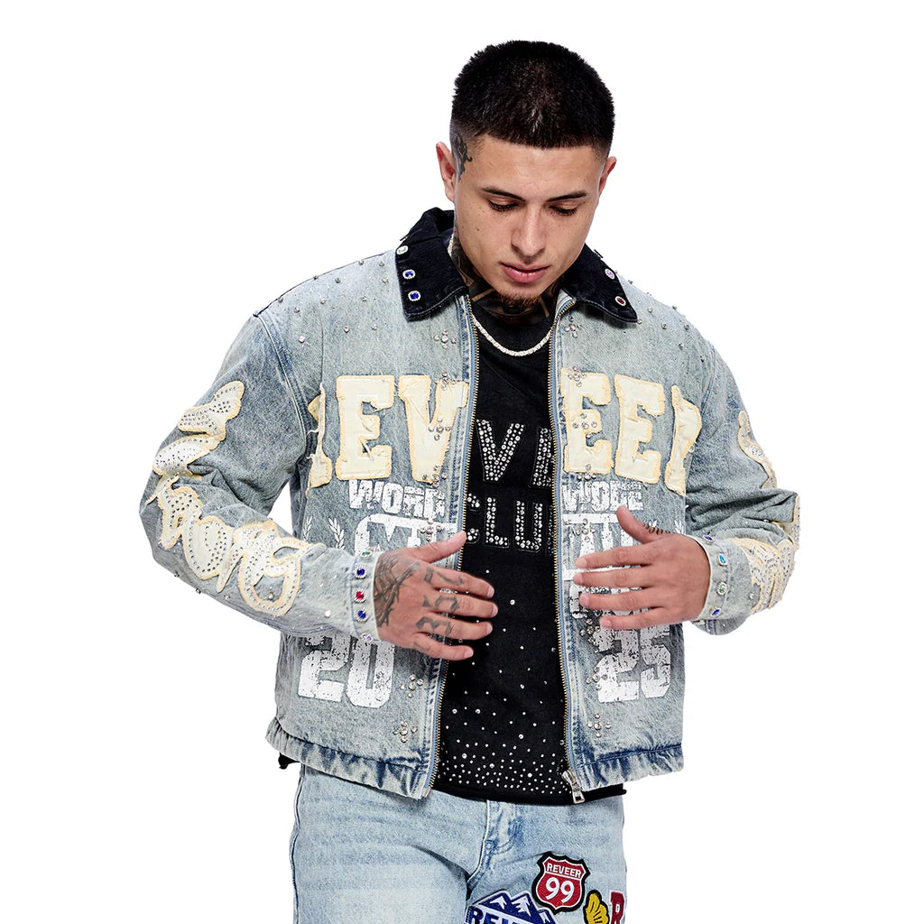 RVR "LEGACY" BLUE WASH DENIM JACKET