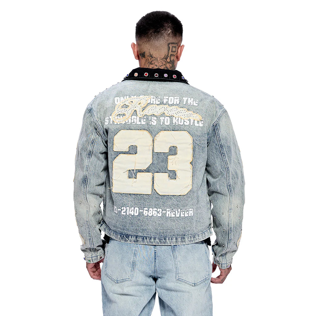 RVR "LEGACY" BLUE WASH DENIM JACKET