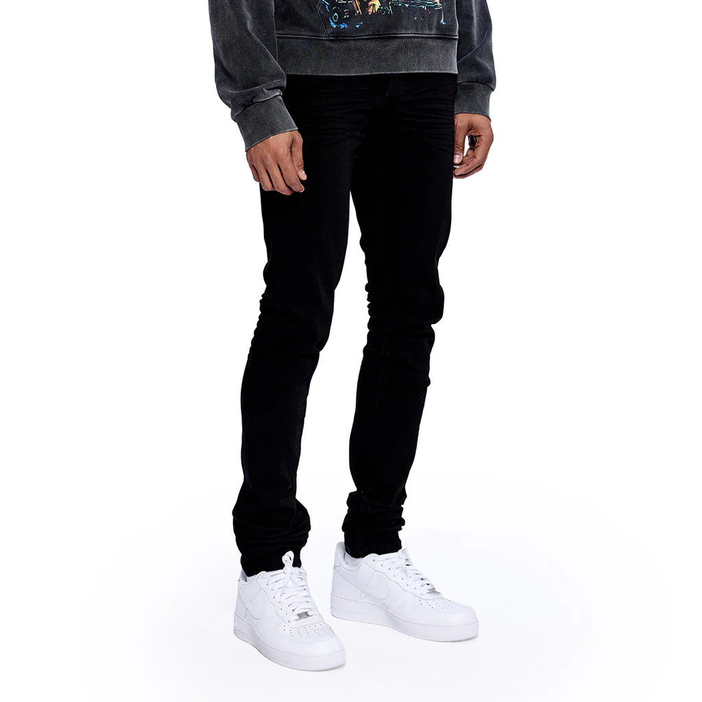 RVR "CORE" JET BLACK SKINNY DENIM (JF-02)