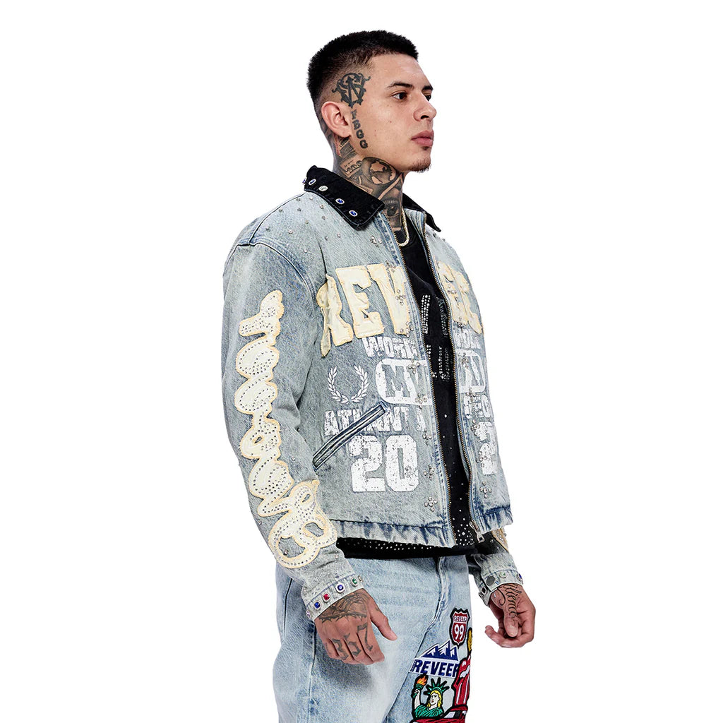 RVR "LEGACY" BLUE WASH DENIM JACKET