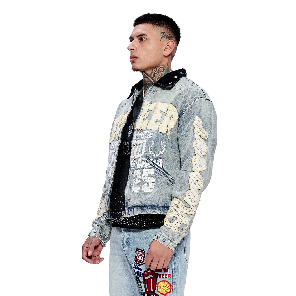 RVR "LEGACY" BLUE WASH DENIM JACKET