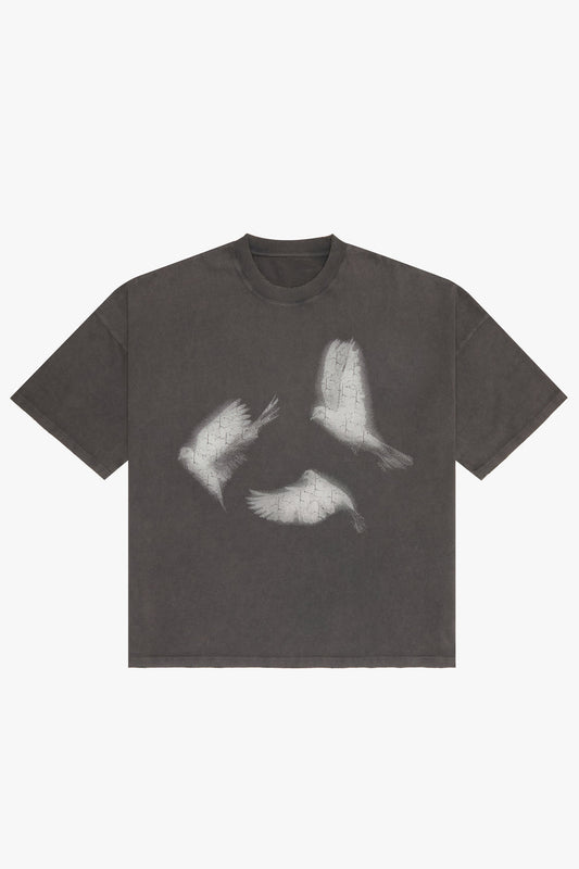 VALABASAS "REBEL DOVES" VINTAGE BLACK TEE