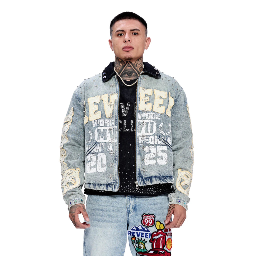 RVR "LEGACY" BLUE WASH DENIM JACKET