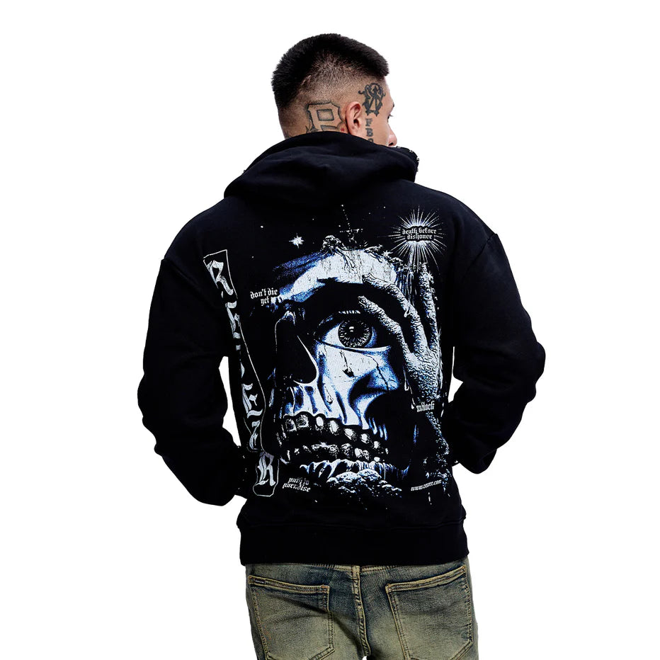 RVR "SALVATION COSTS" BLACK HOODIE