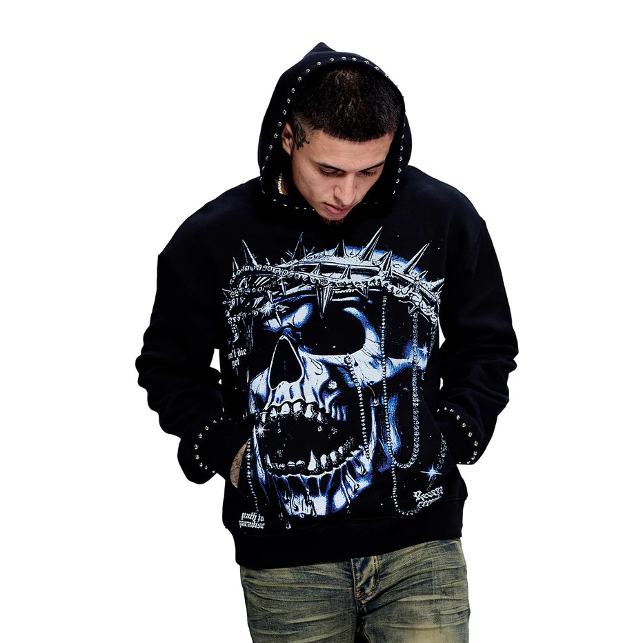 RVR "SALVATION COSTS" BLACK HOODIE
