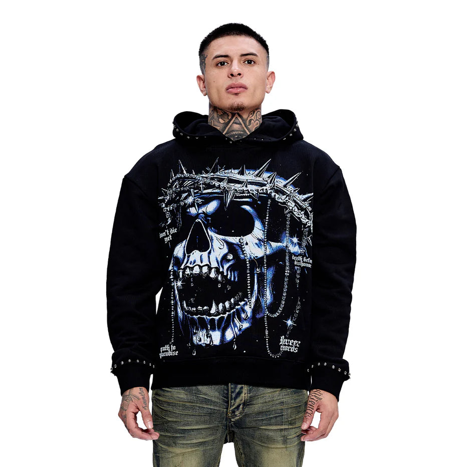 RVR "SALVATION COSTS" BLACK HOODIE