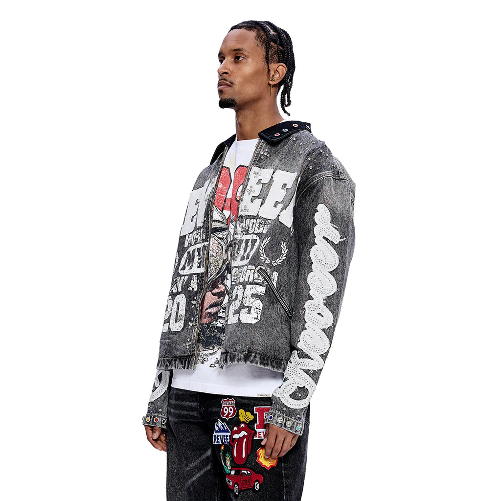 RVR "LEGACY" GREY DENIM JACKET