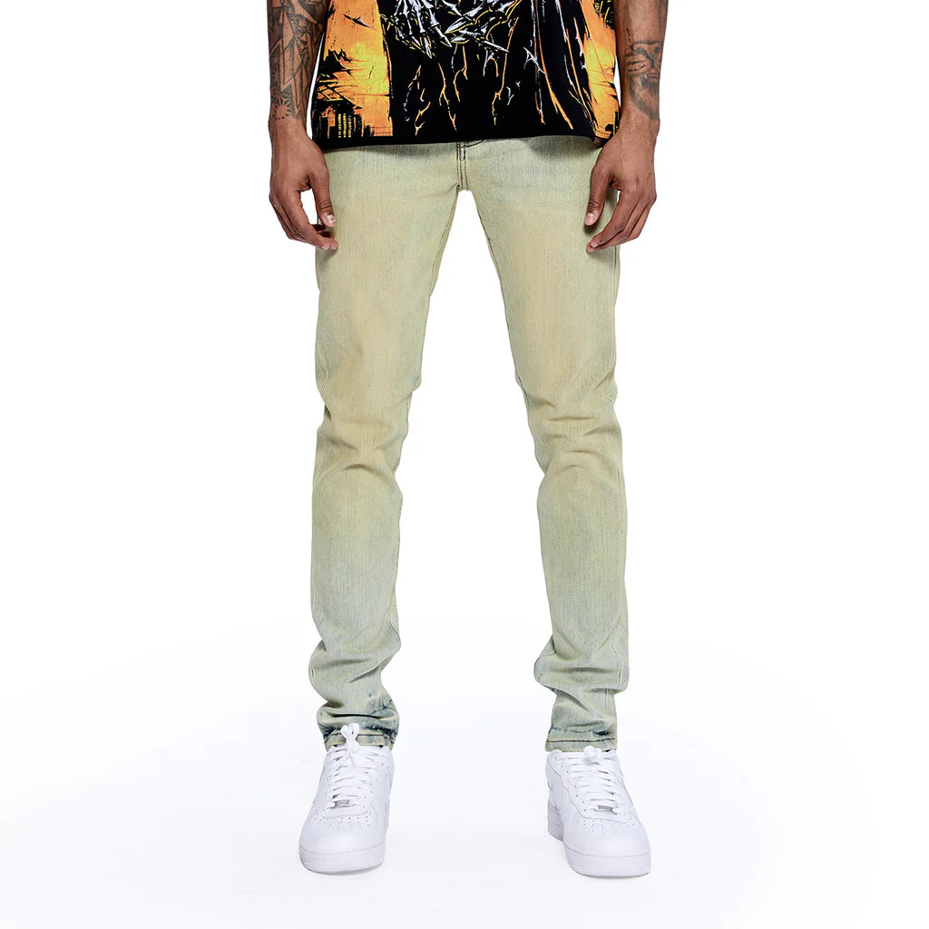 RVR "CORE" BLUE N YELLOW WASH SKINNY DENIM (JF-06)