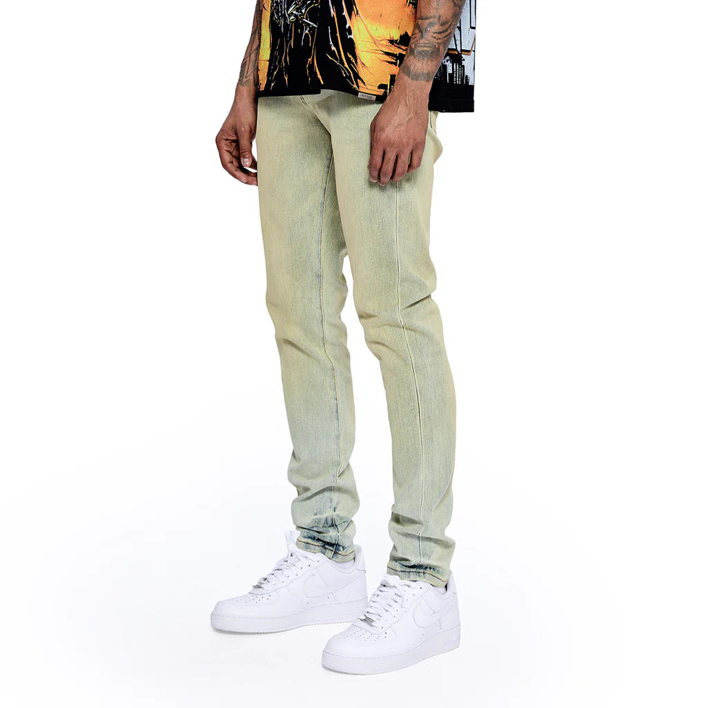 RVR "CORE" BLUE N YELLOW WASH SKINNY DENIM (JF-06)