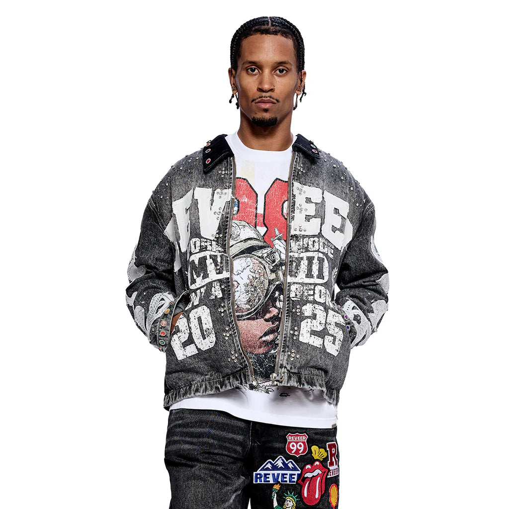 RVR "LEGACY" GREY DENIM JACKET