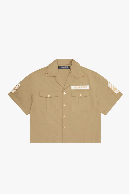 VALABASAS "THE REBEL" KHAKI BUTTON UP