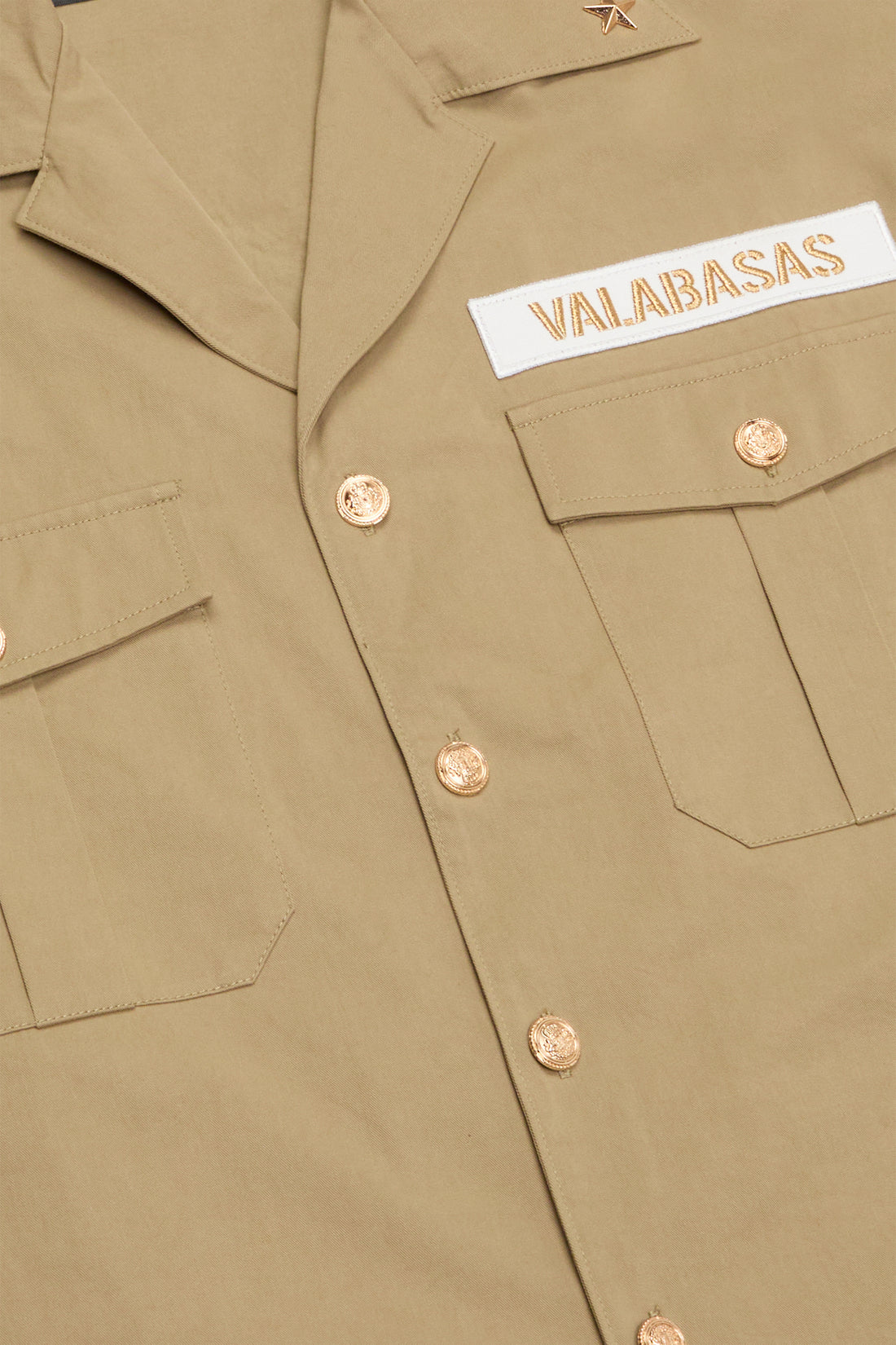 VALABASAS "THE REBEL" KHAKI BUTTON UP