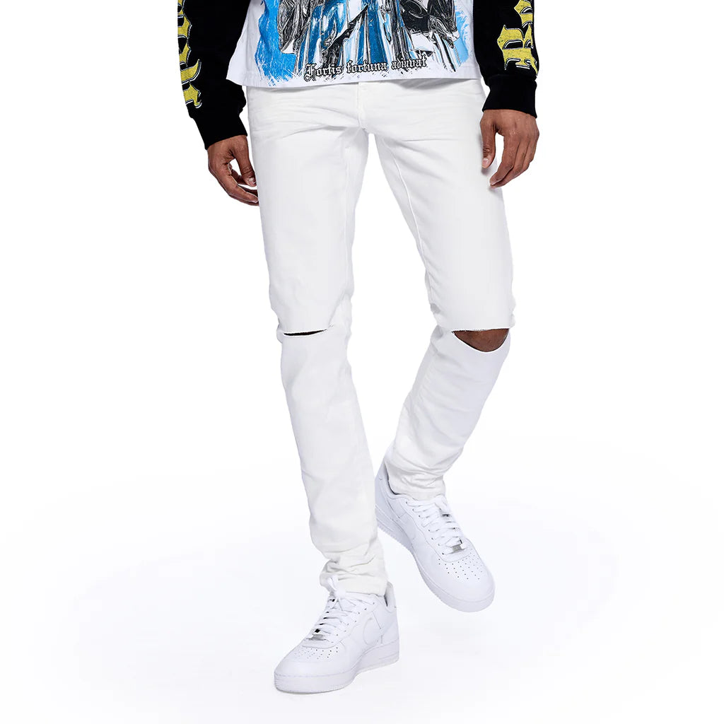 RVR "CORE" WHITE SKINNY DENIM (JC-06)