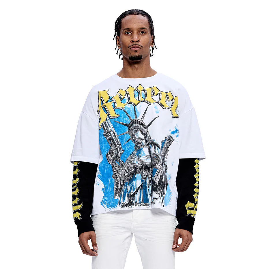 RVR "ARMORED LIBERTY" WHITE DOUBLE SLEEVE