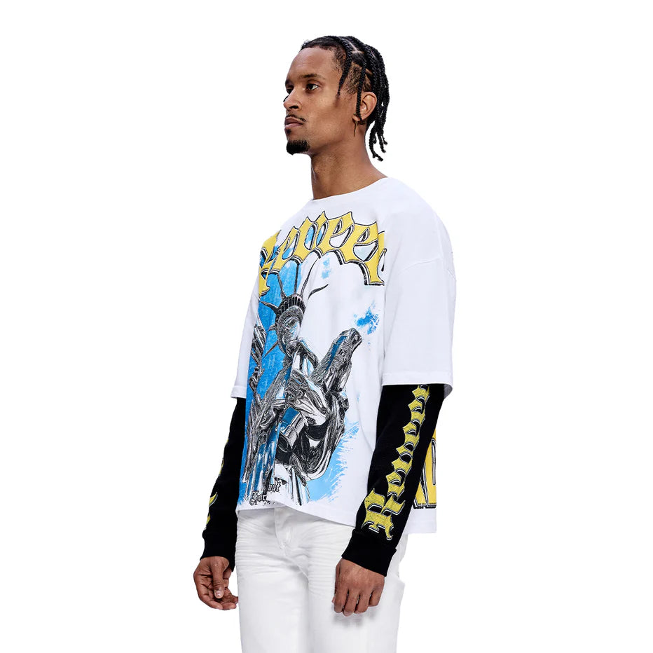 RVR "ARMORED LIBERTY" WHITE DOUBLE SLEEVE