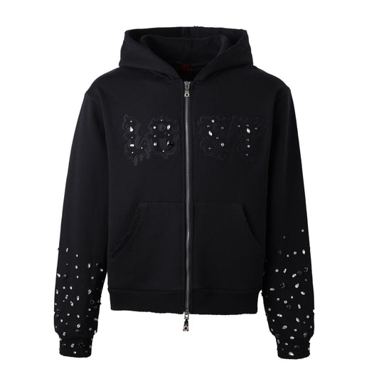 LOST INTRICACY BLACKOUT PATCH ZIP-UP
