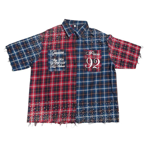 GC GALAXY FLANNEL - RED/BLUE