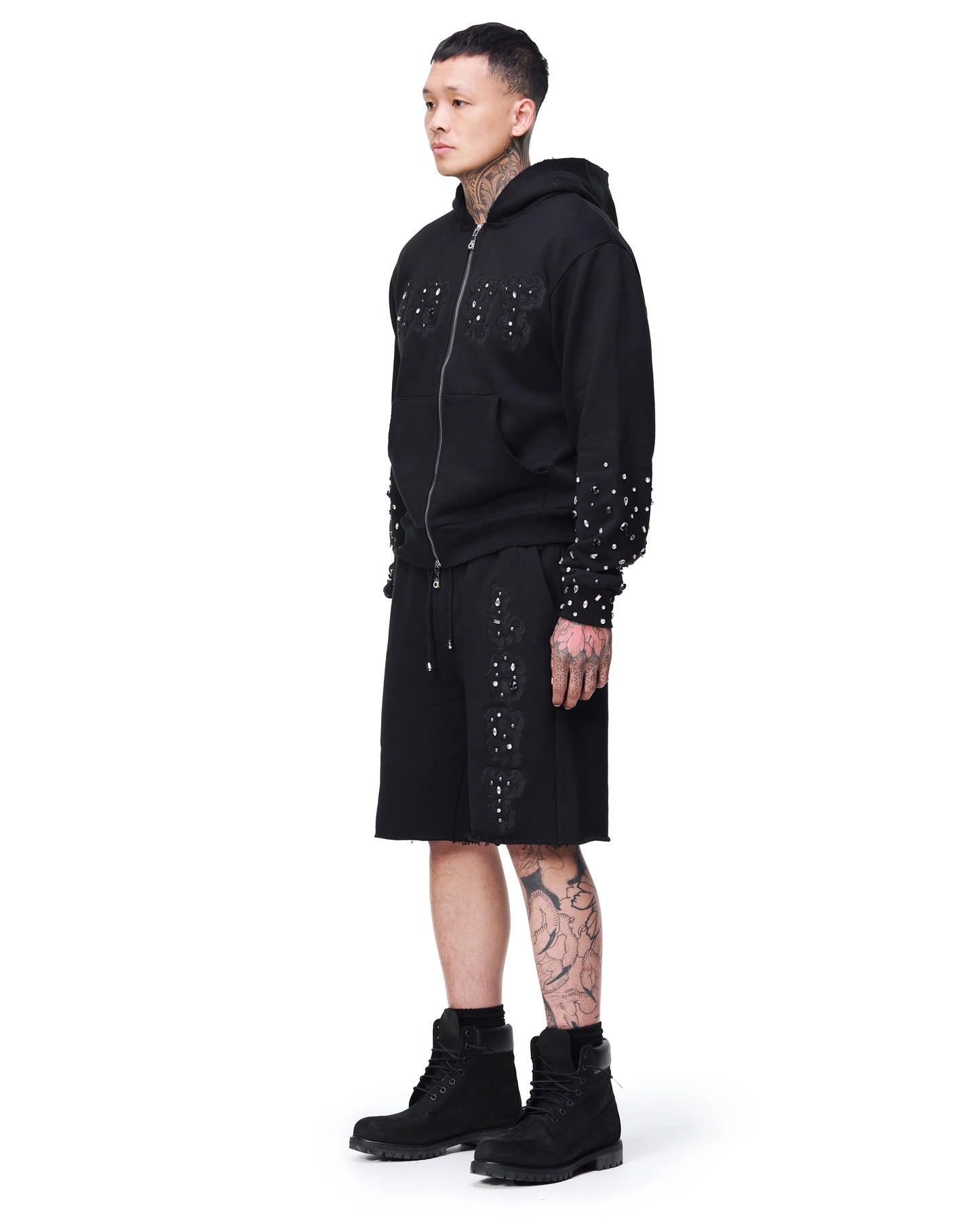 LOST INTRICACY BLACKOUT PATCH ZIP-UP