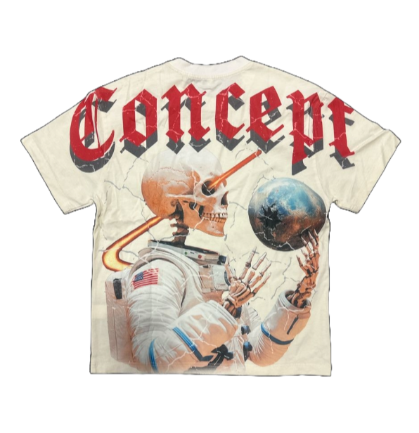 CONCEPT ASTRONAUT TEE - CREAM WASH