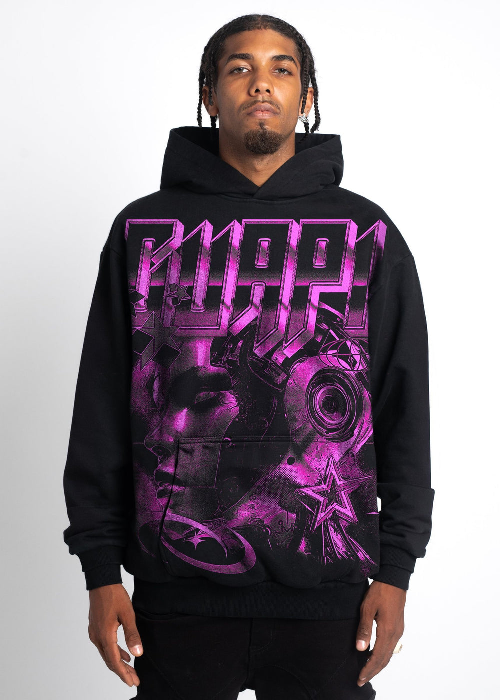 GUAPI CYBORG PINK HOODIE