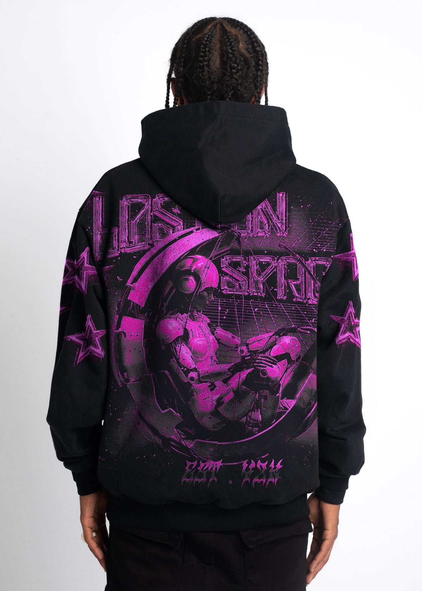 GUAPI CYBORG PINK HOODIE