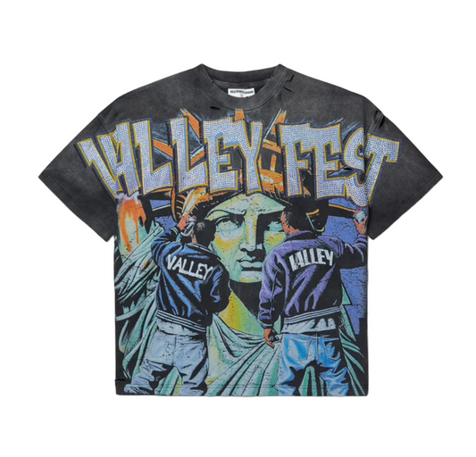 VALE FOREVER BLING GRAFFITI TEE
