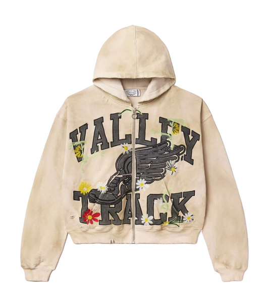 VALE FOREVER BONE GARDEN ZIP UP HOODIE