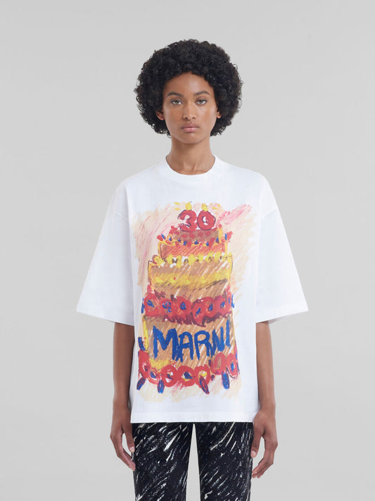 MARNI 30TH ANNIVERSARY PRINT T-SHIRT (WHT/RED)