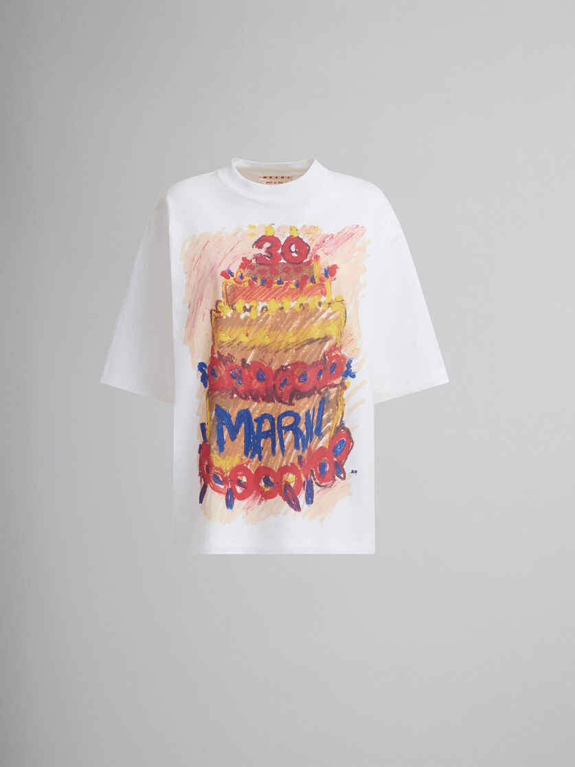 MARNI 30TH ANNIVERSARY PRINT T-SHIRT (WHT/RED)