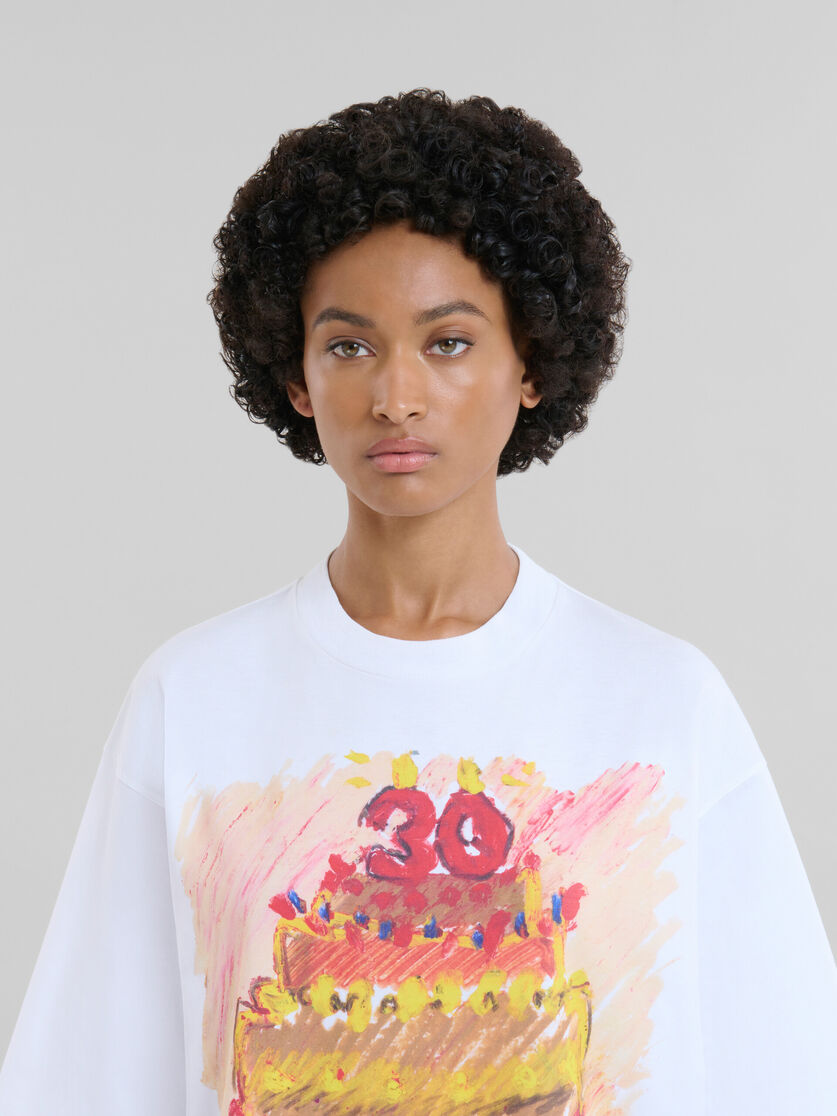 MARNI 30TH ANNIVERSARY PRINT T-SHIRT (WHT/RED)