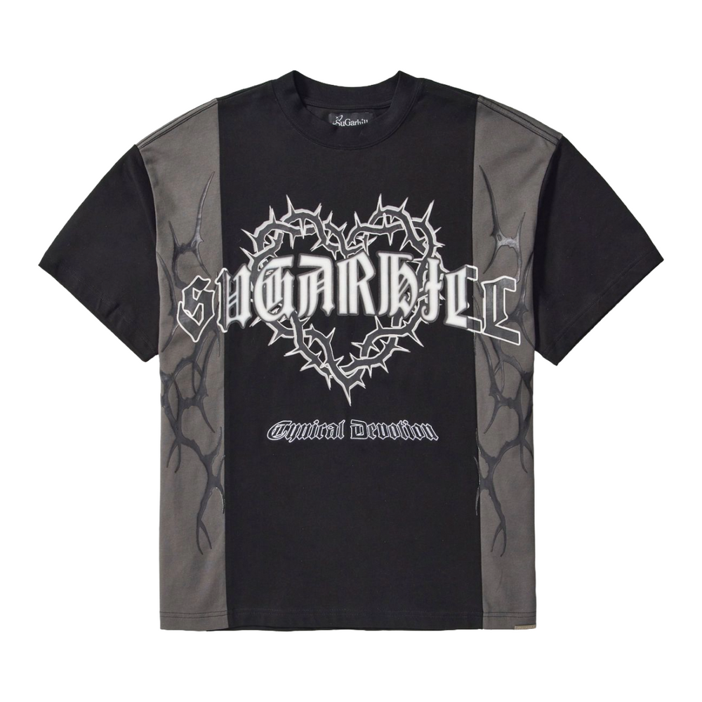 SH "DEVOTED" T-SHIRT (BLACK/GRAY)