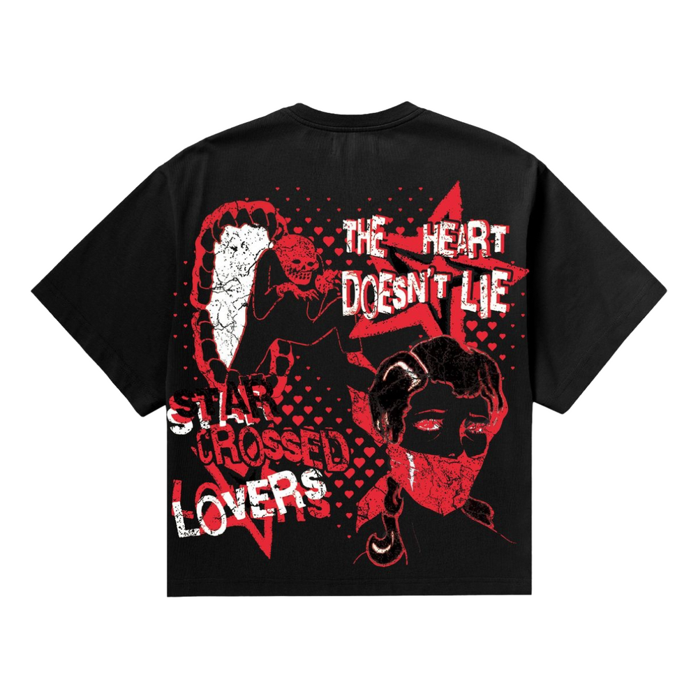 SH "STAR CROSSED" T-SHIRT (BLACK)