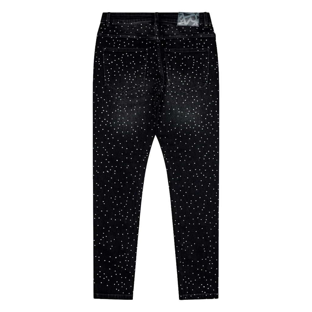 RVR "NEBULA" BLACK WASH DENIM