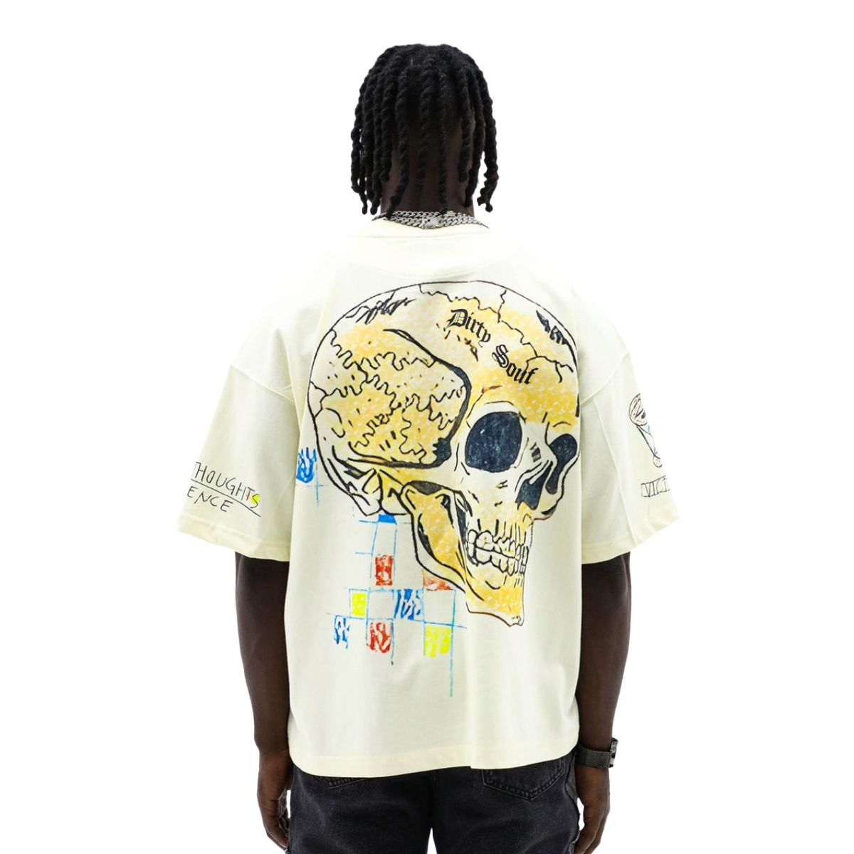 HEIGHTS CREAM 'NO MERCY, NO MEANING' TEE