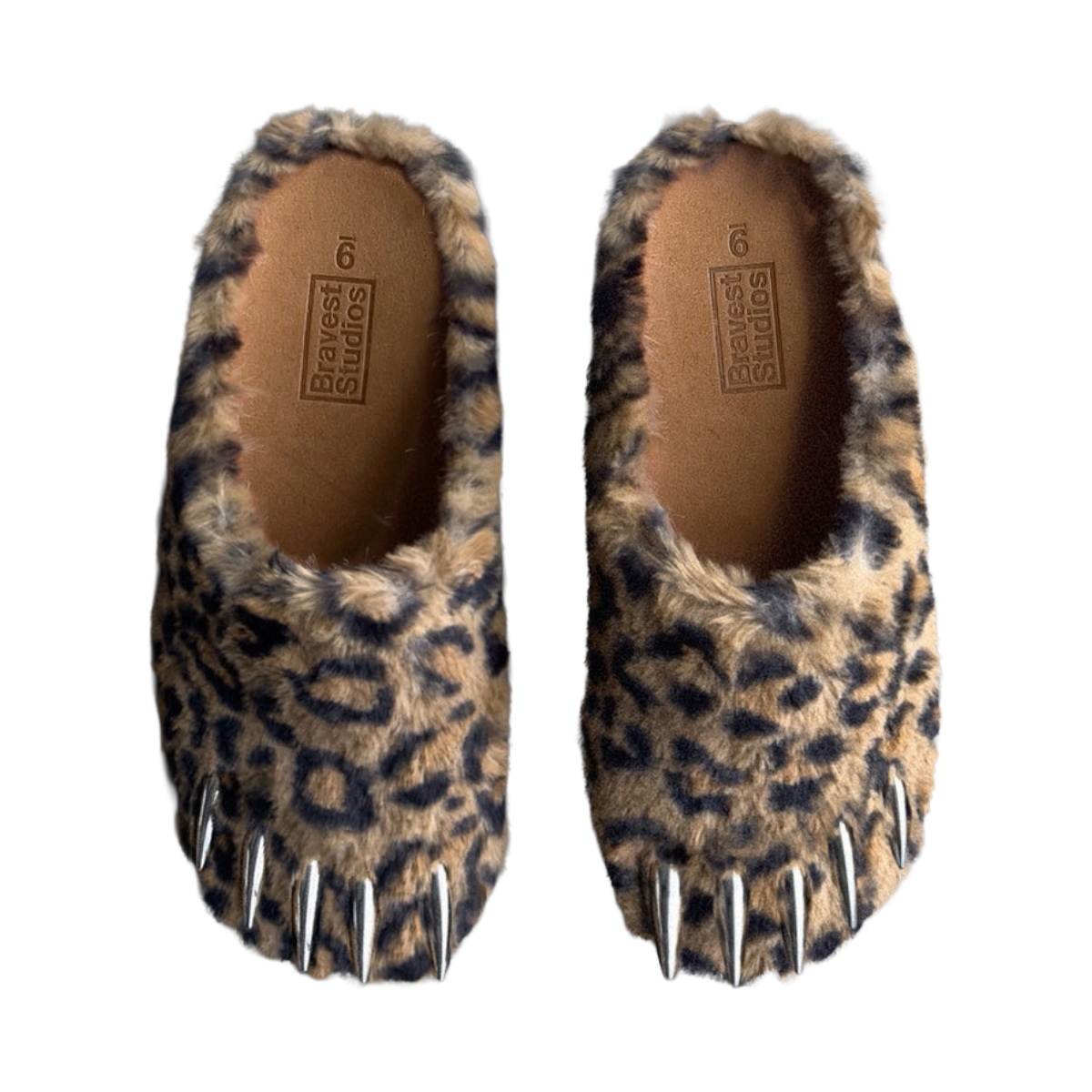 BRAVEST STUDIOS LEOPARD BEAR CLAW MULES