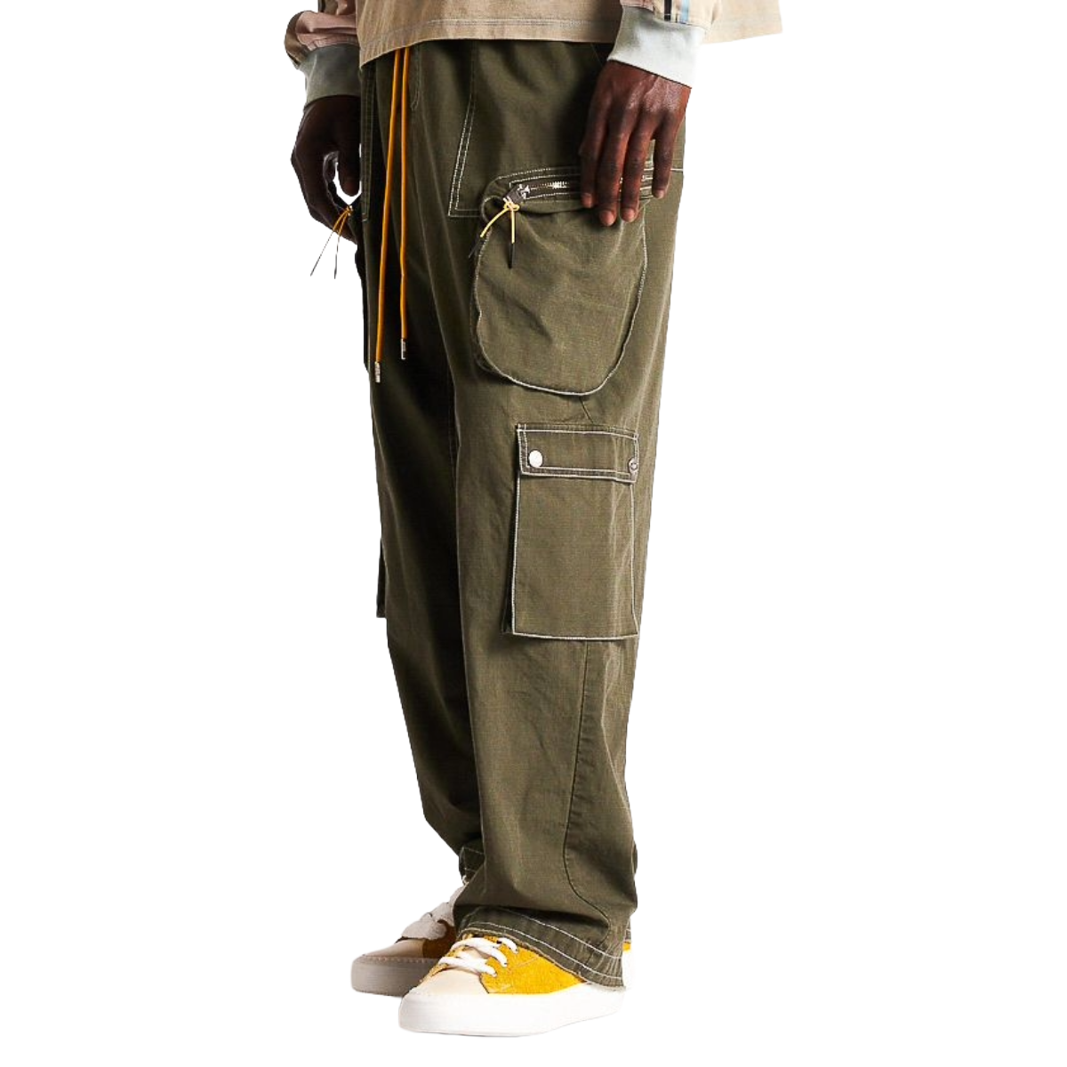 DSM CONTRAST CARGO PANTS - OLIVE