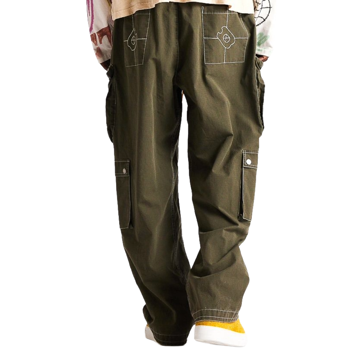 DSM CONTRAST CARGO PANTS - OLIVE