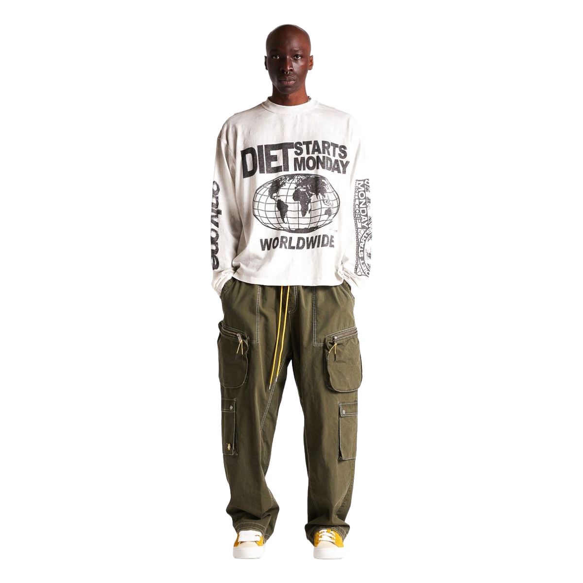 DSM CONTRAST CARGO PANTS - OLIVE