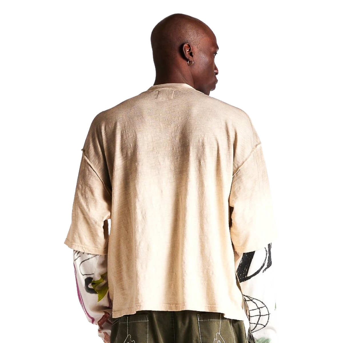 DSM DOUBLE LAYER SULL TEE - MULTI