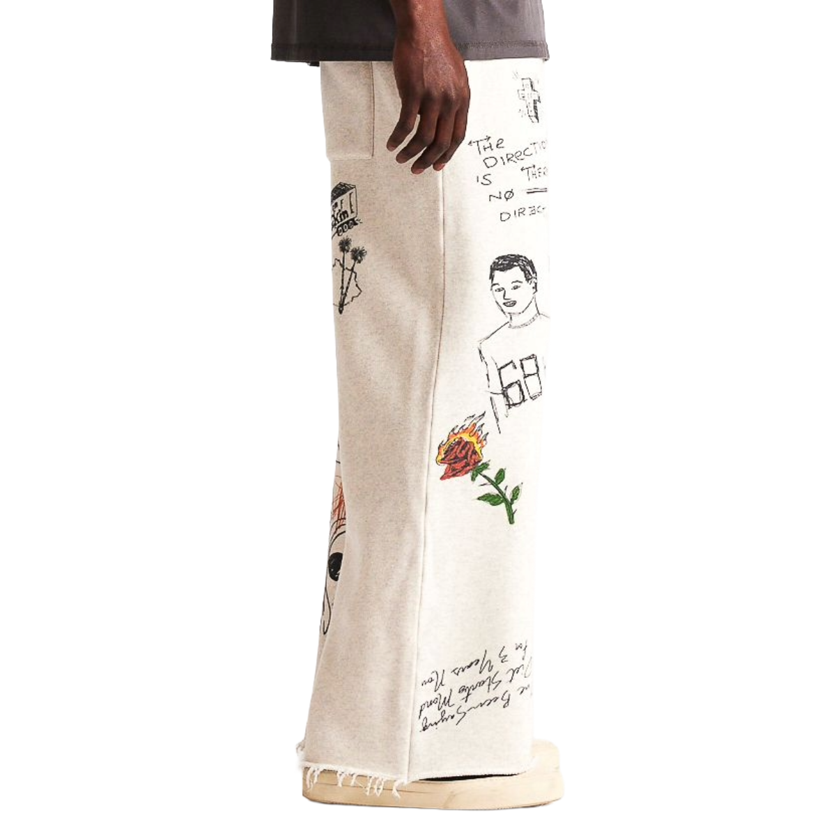 DSM DOODLE SWEATPANTS - GREY