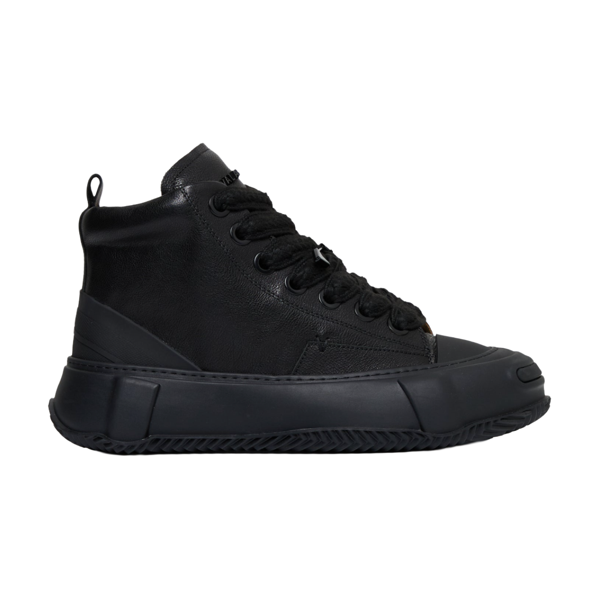 VALABASAS "VISION" BLACK LEATHER HIGH TOP