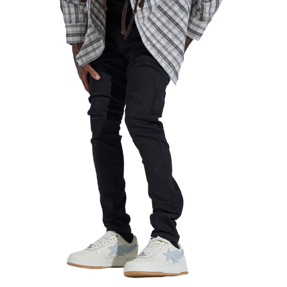 PHEELINGS "BLACK LABEL" DISTRESSED SKINNY