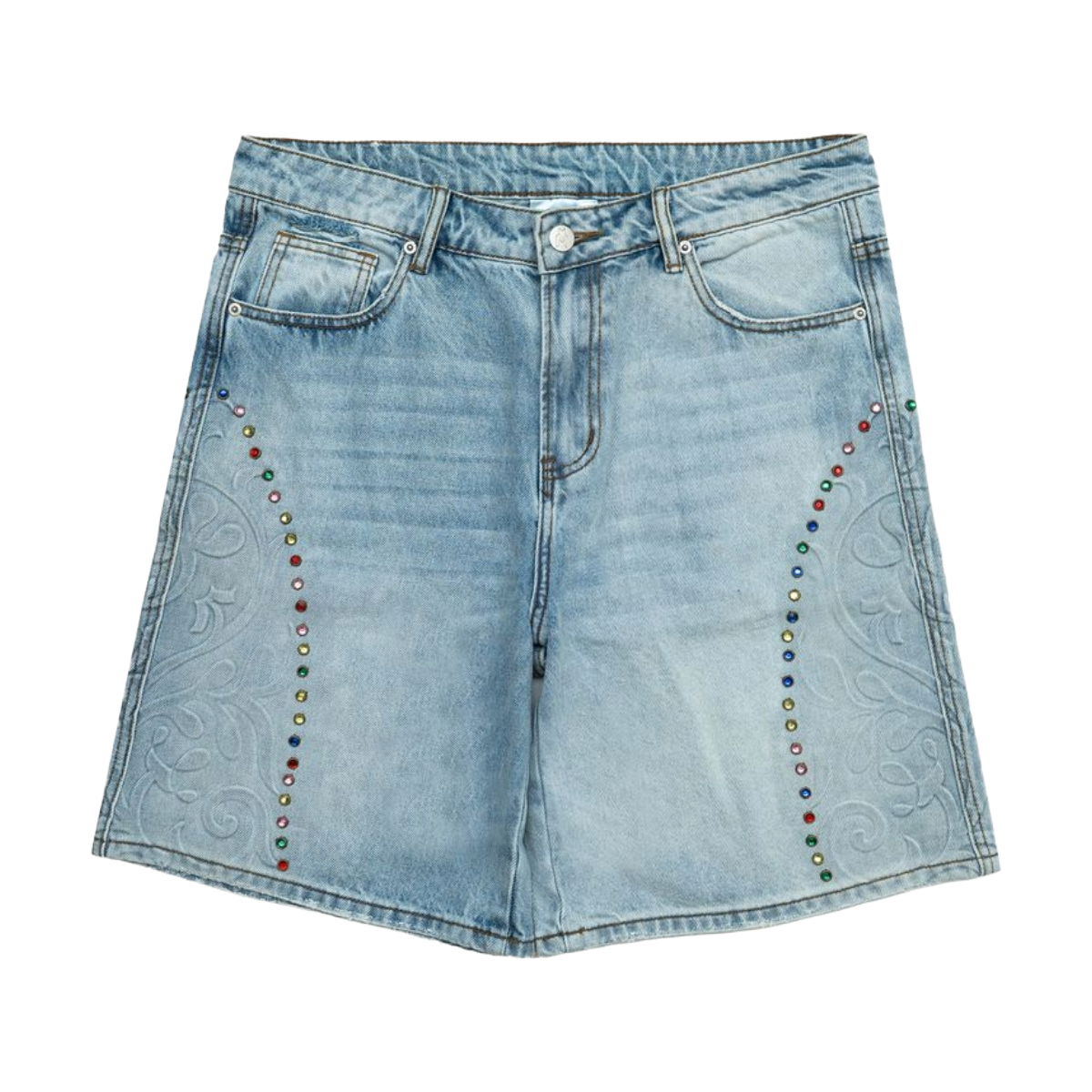 FR CATHEDRAL DENIM SHORTS - BLUE
