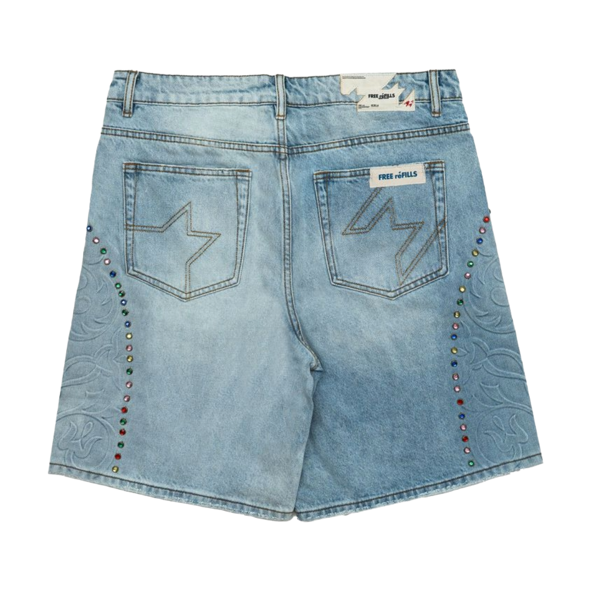 FR CATHEDRAL DENIM SHORTS - BLUE