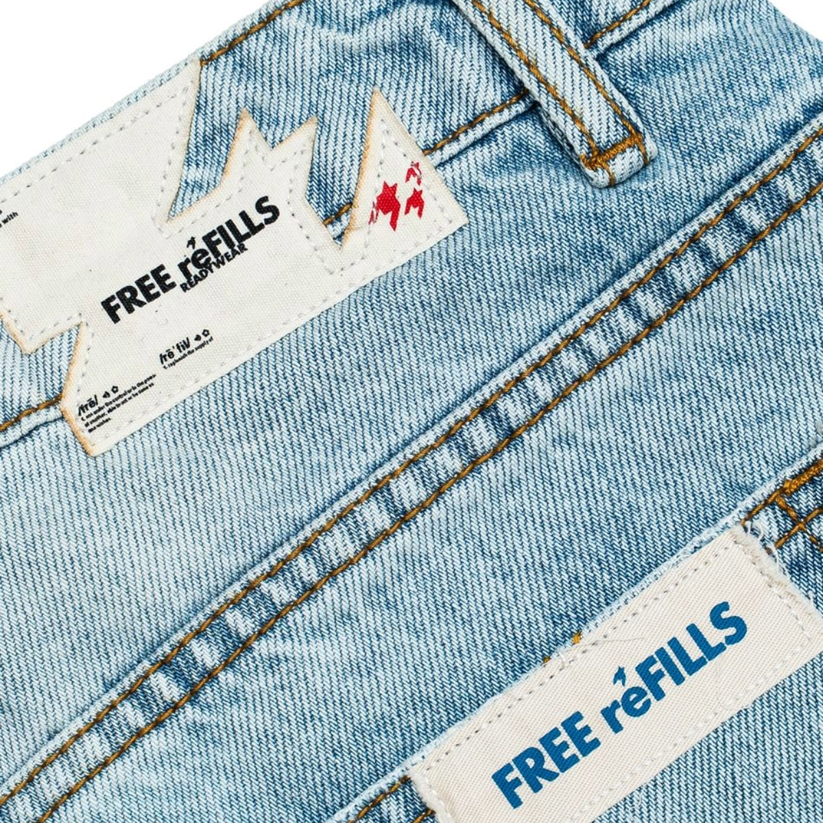 FR CATHEDRAL DENIM SHORTS - BLUE